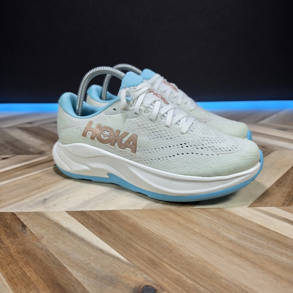 Hoka One One Rincon 4 Wide Running Sneakers Women's 8 D Frost 1155133 FTRS